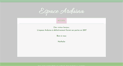 Desktop Screenshot of espacearduina.be